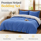 ⏳🔥LIMITED-TIME 50% OFF! ⏰Premium Cozy Reversible Striped Bedding Set🛏️
