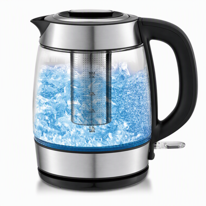 ⏳🔥LIMITED-TIME 50% OFF! ⏰⚡ Glass Electric Kettle – 2L, auto shut‑off & overheat protection ☕️✨