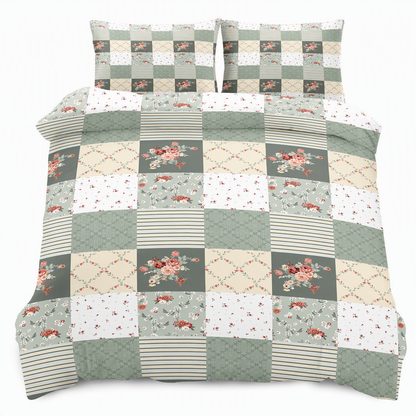 ⏳🔥LIMITED-TIME 50% OFF! ⏰All Season Brushed Floral Bedding Set 2 or 3 Piece Duvet Cover and Pillowcase Set🌿