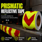⏳🔥LIMITED-TIME 50% OFF! ⏰🔦 High-Visibility Arrow Reflective Tape – 5m Waterproof Self-Adhesive Safety Strip with Prismatic Reflectivity🚗✨