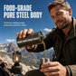 ⏳🔥LIMITED-TIME 50% OFF! ⏰🥃 Portable 304 Stainless Steel Jerry Can Shaped Hip Flask – Food-Grade Pure Steel, Ultra-Secure Leakproof Cap & Weatherproof Coating – Rugged Outdoor Companion 🏕️✨
