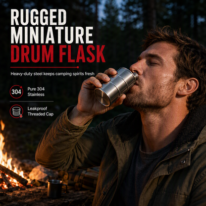 ⏳🔥LIMITED-TIME 50% OFF! ⏰🥃 Portable 304 Stainless Steel Jerry Can Shaped Hip Flask – Food-Grade Pure Steel, Ultra-Secure Leakproof Cap & Weatherproof Coating – Rugged Outdoor Companion 🏕️✨