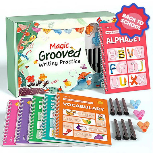 ⏳🔥LIMITED-TIME 50% OFF! ⏰✍️Magic Grooved Copybook Writing Practice Set📚