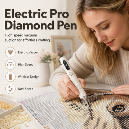 ⏳🔥LIMITED-TIME 50% OFF! ⏰💎Rechargeable Electric Diamond Pen – Precise, Comfortable, Time‑Saving✏️🧲
