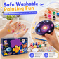 ⏳🔥LIMITED-TIME 50% OFF! ⏰🎨Kids Creative DIY Rock Painting Kit – Real Stones & Shells, Vibrant Glowing Neon Paint & Washable Safe Materials – Nurture Young Artistic Mind 🏔