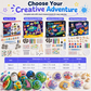 ⏳🔥LIMITED-TIME 50% OFF! ⏰🎨Kids Creative DIY Rock Painting Kit – Real Stones & Shells, Vibrant Glowing Neon Paint & Washable Safe Materials – Nurture Young Artistic Mind 🏔