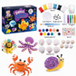 ⏳🔥LIMITED-TIME 50% OFF! ⏰🎨Kids Creative DIY Rock Painting Kit – Real Stones & Shells, Vibrant Glowing Neon Paint & Washable Safe Materials – Nurture Young Artistic Mind 🏔