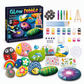 ⏳🔥LIMITED-TIME 50% OFF! ⏰🎨Kids Creative DIY Rock Painting Kit – Real Stones & Shells, Vibrant Glowing Neon Paint & Washable Safe Materials – Nurture Young Artistic Mind 🏔