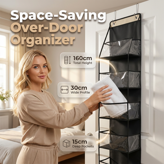 ⏳🔥LIMITED-TIME 50% OFF! ⏰🛍️Space-Saving Over-Door Organizer🚪
