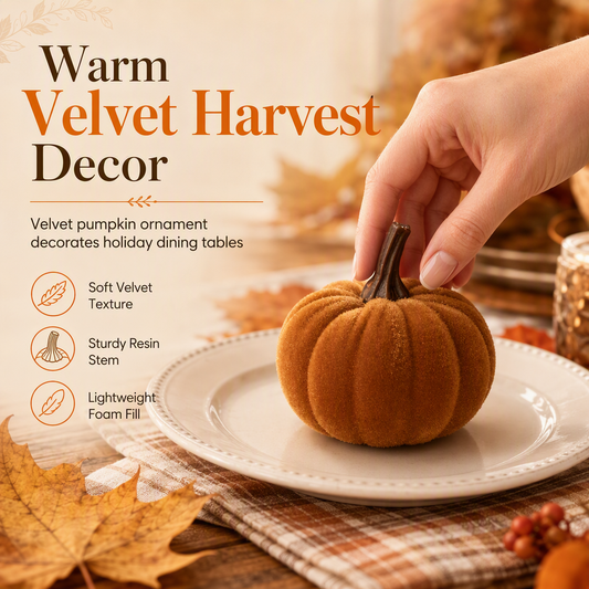 ⏳🔥LIMITED-TIME 50% OFF! ⏰Velvet Pumpkins for Halloween & Thanksgiving🎃