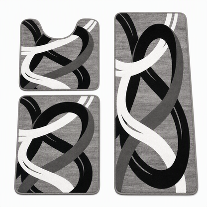 ⏳🔥LIMITED-TIME 50% OFF! ⏰Nordic Style Faux Cashmere U-Shaped Toilet Mat Bathroom Floor Rug💧