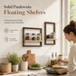 ⏳🔥LIMITED-TIME 50% OFF! ⏰Wood Wall-Mounted Floating Shelves🛍️