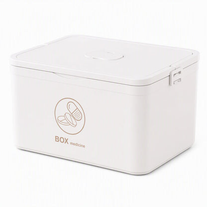 ⏳🔥LIMITED-TIME 50% OFF! ⏰Large Plastic Medicine Storage Box with Multi-Layer Divided Compartments Portable Family Emergency First Aid Organizer Box💊📦