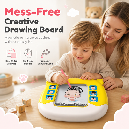 ⏳🔥LIMITED-TIME 50% OFF! ⏰Kids Magnetic Bead Drawing Board – Mess-Free Stylus Play, Fun Curly Hairstyle Design & Reverse Bead Mode – Portable Educational Creativity for Little Artists 🎨✨