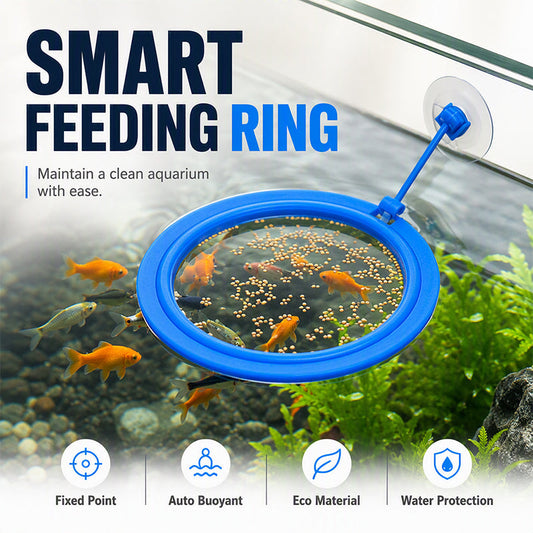 ⏳🔥LIMITED-TIME 50% OFF! ⏰Buy 1 Get 1 Free! 🐟 Floating Fish Feeder Ring – Prevents Food Drift For Aquariums