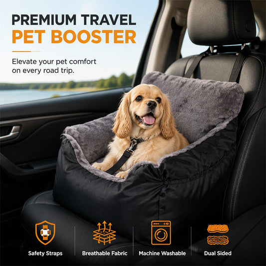 ⏳🔥LIMITED-TIME 50% OFF! ⏰Half-Enclosed Car Pet Booster Seat🐶🛋️