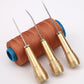 ⏳🔥LIMITED-TIME 50% OFF! ⏰ Leather Sewing Awl Kit with Waxed Thread – Interchangeable Needles, 6 Pcs 🧵