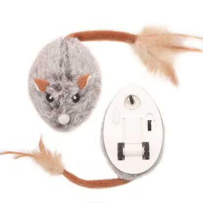 ⏳🔥LIMITED-TIME 50% OFF! ⏰🐭Smart Electric Mouse Cat Toy｜Automatic Moving Interactive Toy For Indoor Cats 🐱
