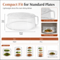 ⏳🔥LIMITED-TIME 50% OFF! ⏰Multi-Layer Stackable Microwave Food Cover