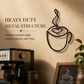 ⏳🔥LIMITED-TIME 50% OFF! ⏰Creative Metal Coffee Cup Wall Art 20.3cm Height Hanging Iron Decor for Home Cafe Indoor Wall Decoration☕️