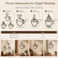 ⏳🔥LIMITED-TIME 50% OFF! ⏰Creative Metal Coffee Cup Wall Art 20.3cm Height Hanging Iron Decor for Home Cafe Indoor Wall Decoration☕️