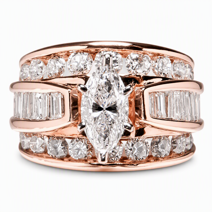 ⏳🔥LIMITED-TIME 50% OFF! ⏰Plated Cubic Zirconia Engagement Ring Fashion Jewelry💍🌸