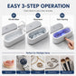 ⏳🔥LIMITED-TIME 50% OFF! ⏰ Ultrasonic Cleaner — Sonic Cavitation, 300ml, Cordless & Rechargeable🔋✨