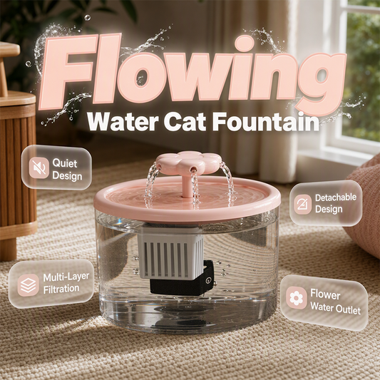 ⏳🔥LIMITED-TIME 50% OFF! ⏰Automatic Circulating Pet Water Fountain💧
