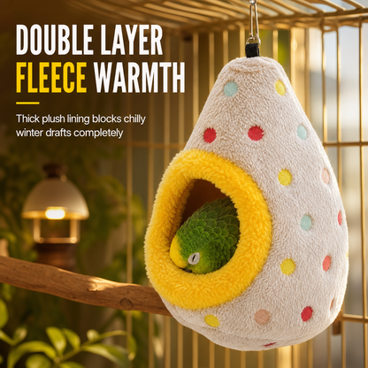 ⏳🔥LIMITED-TIME 50% OFF! ⏰🥚Hanging Cotton Bird Nest Hammock – Double-Layer Fleece Warm Cave For Small Birds ✨