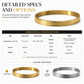 🎁Limited-Time 50% OFF✨18K Vacuum Plated Titanium Steel Bangle, Tarnish-Free Hypoallergenic Bracelet With Engraved Lettering💛