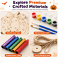 ⏳🔥LIMITED-TIME 50% OFF! ⏰Craft Your Own Pumpkin Instantly! No-Fuss Wood DIY Kit🎃Buy 1 Get 1 Free !!!🖌️✨