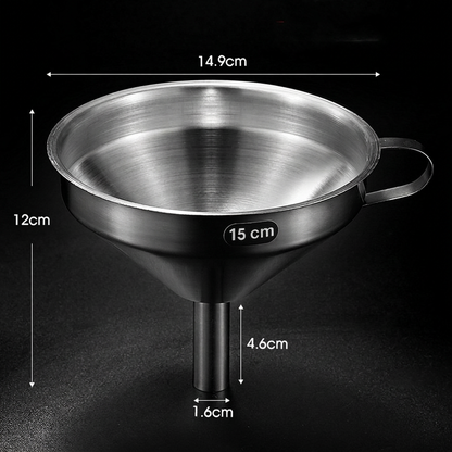 ⏳🔥LIMITED-TIME 50% OFF! ⏰ Stainless Steel Filter Funnel – Kitchen & Lab Multi-Use ✨
