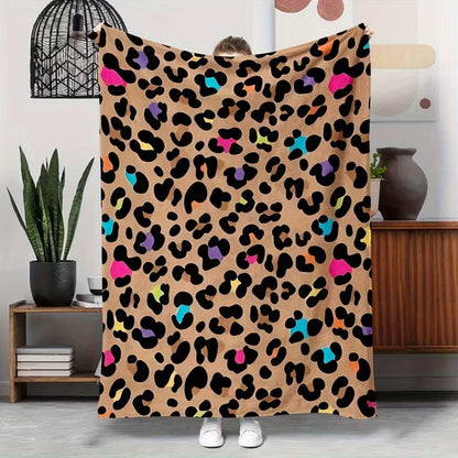 ⏳🔥LIMITED-TIME 50% OFF! ⏰Ultra-Soft Leopard Print Throw Blanket🐆