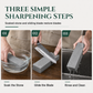 ⏳🔥LIMITED-TIME 50% OFF! ⏰ Natural Whetstone 3000 Grit – Green Slurry, Single-Sided Sharpening Stone🔪