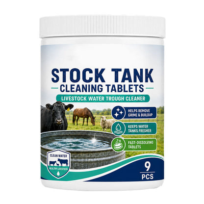⏳🔥LIMITED-TIME 50% OFF! ⏰💧Fast-Dissolving Livestock Water Tank Cleaning Tablets🐄🐂