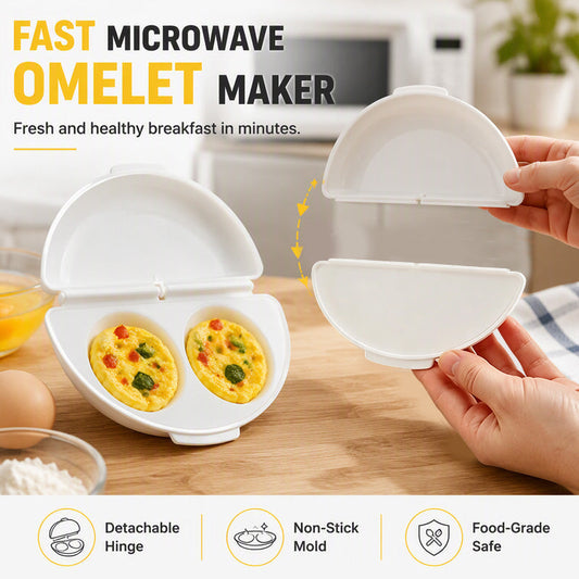 ⏳🔥LIMITED-TIME 50% OFF! ⏰2-in-1 Omelet Maker & Egg Cup Cooker🥚