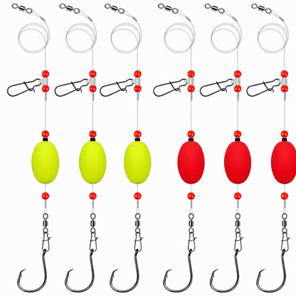 ⏳🔥LIMITED-TIME 50% OFF! ⏰🎣Cast Ready: Surf Fishing Rig 6-Pack With Floats – Multi-Species, Beach-Ready🐟✨