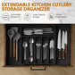 ⏳🔥LIMITED-TIME 50% OFF! ⏰Extendable Kitchen Cutlery Storage Organizer 🍴