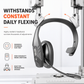 ⏳🔥LIMITED-TIME 50% OFF! ⏰Wireless Bluetooth Call Center Headset with ENC Environmental Noise Cancellation and Auto Pairing for Customer Service and Truck Drivers🎧