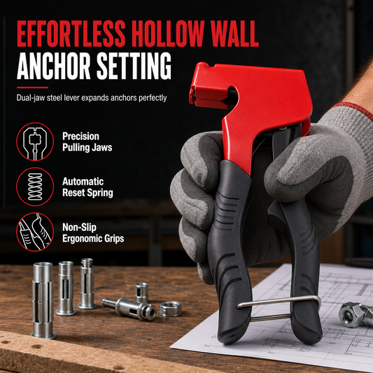 ⏳🔥LIMITED-TIME 50% OFF! ⏰Manual Rivet Nut Gun and Petal Nut Tightening Tool for M3-M8 Hollow Wall Anchors⚒️