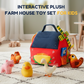 ⏳🔥LIMITED-TIME 50% OFF! ⏰Interactive Plush Farm House Toy Set for Kids🐥 – Soft Farm Animal Playhouse for Early Learning, Pretend Play & Gift Fun👶