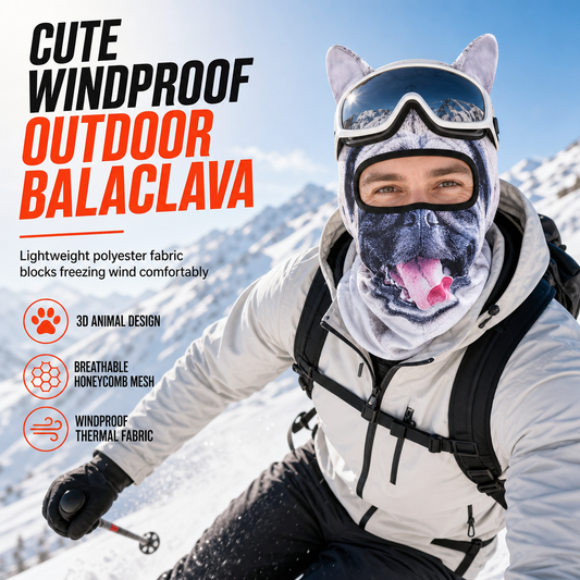 ⏳🔥LIMITED-TIME 50% OFF! ⏰Animal Print Windproof Balaclava Face Mask❄️🎿