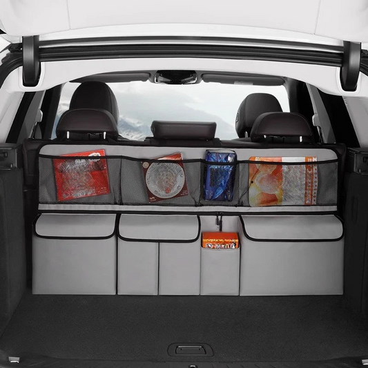 ⏳🔥LIMITED-TIME 50% OFF! ⏰Car Trunk Organizer: Multi-Pocket, Space-Saving Hanging, Oxford Fabric, Quick Install, Stable Fit🚗