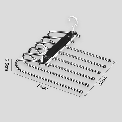⏳🔥LIMITED-TIME 50% OFF! ⏰👖 Multi-Layer Pants Hanger | Dual-Hanging Modes Maximize Your Closet’s Vertical Space📐