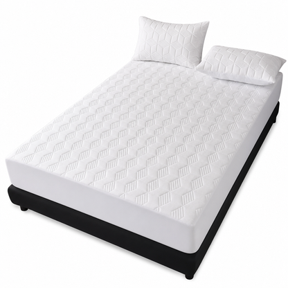 ⏳🔥LIMITED-TIME 50% OFF! ⏰Waterproof Fitted Sheet – Solid Color Machine Washable Mattress Protector Cover, Soft Breathable Bed Cover for Bedroom, Guest Room & Dorm 🛏️✨