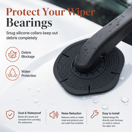 ⏳🔥LIMITED-TIME 50% OFF! ⏰Universal Car Windshield Wiper Hole Protective Cover Dustproof Sleeve Guard to Prevent Leaves and Debris