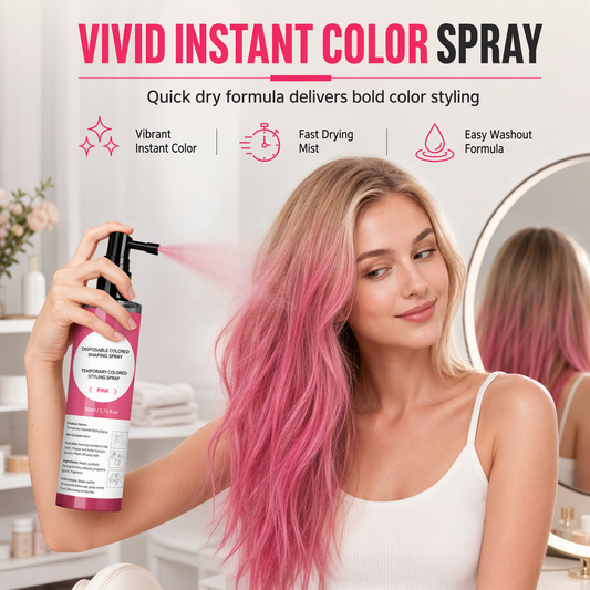 ⏳🔥LIMITED-TIME 50% OFF! ⏰🌈Temporary Hair Colour Spray – Instant Vivid Colour 💇✨
