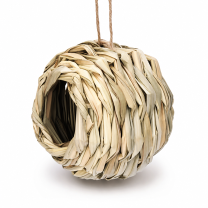 ⏳🔥LIMITED-TIME 50% OFF! ⏰🐦Hand-Woven Spherical Straw Bird Nest – Dense Weave, Weather Resistant, Garden Ornament 🌾🍃