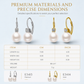 ⏳🔥LIMITED-TIME 50% OFF! ⏰Elegant Faux Pearl and Cubic Zirconia Drop Earrings for Women Daily Fashion Jewelry🤍