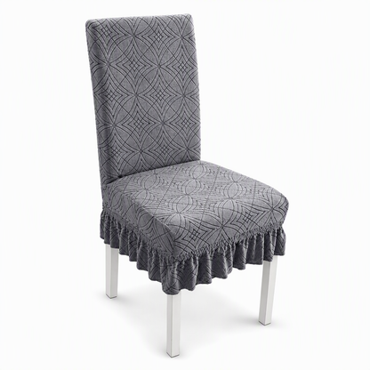 ⏳🔥LIMITED-TIME 50% OFF! ⏰Stretch Jacquard Dining Chair Cover Thickened Full Coverage Straight Back Slipcover Cat Scratch Resistant and Durable